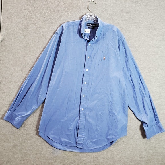 Ralph Lauren Other - VINTAGE Ralph‎ Lauren Men Button Up Shirt 16 Naked Pony Yarmouth Pinpoint Oxford